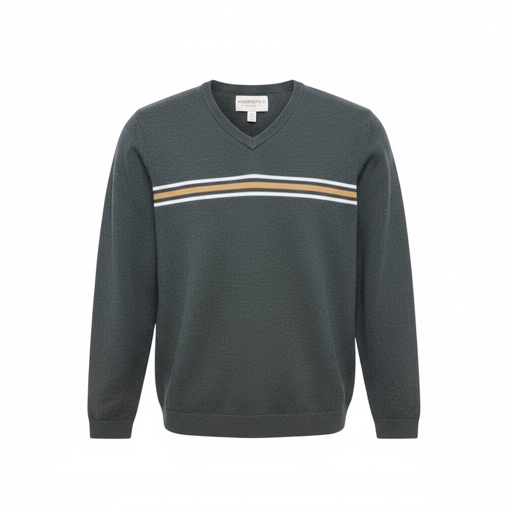 Aeropostale Charcoal V-Neck Pullover